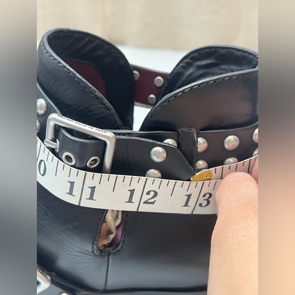 MARC BY MARC JACOBS CARROLL BLACK LEATHER STUDDED ANKLE BOOTIES EUR 39 US 9 - Picture 8 of 10